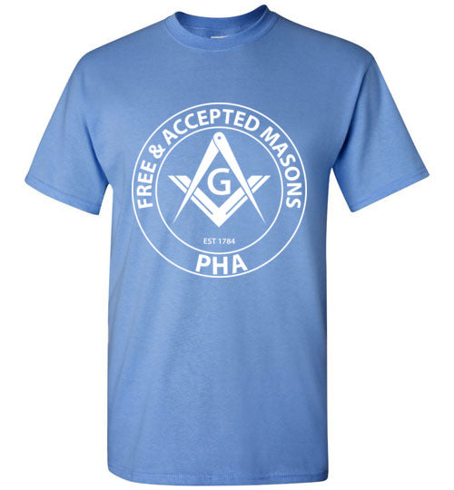 Free & Accepted Masons PHA T Shirt Prince Hall Masonic 1784 Tee
