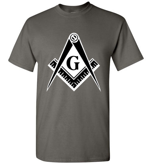 Master Mason Black White T Shirt
