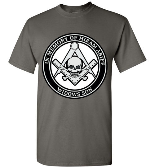 In Memory of Hiram Abiff Widows Son T Shirt