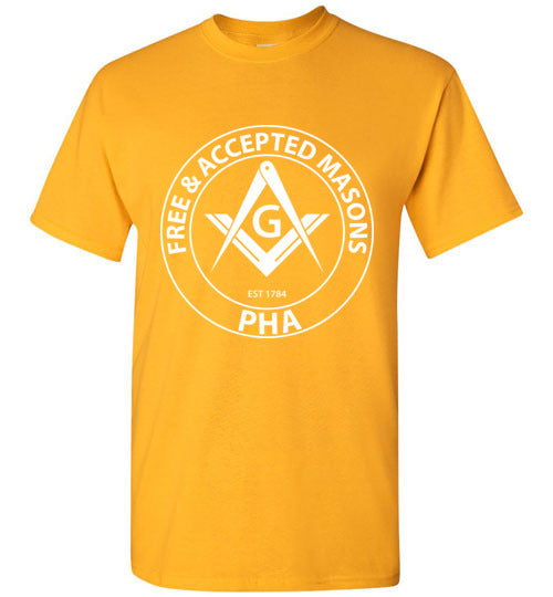 Free & Accepted Masons PHA T Shirt Prince Hall Masonic 1784 Tee