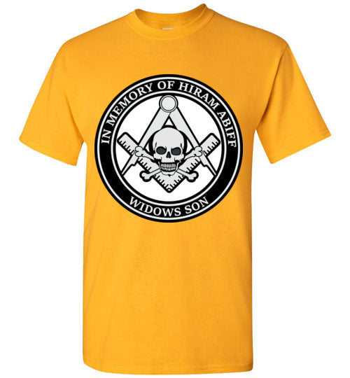 In Memory of Hiram Abiff Widows Son T Shirt