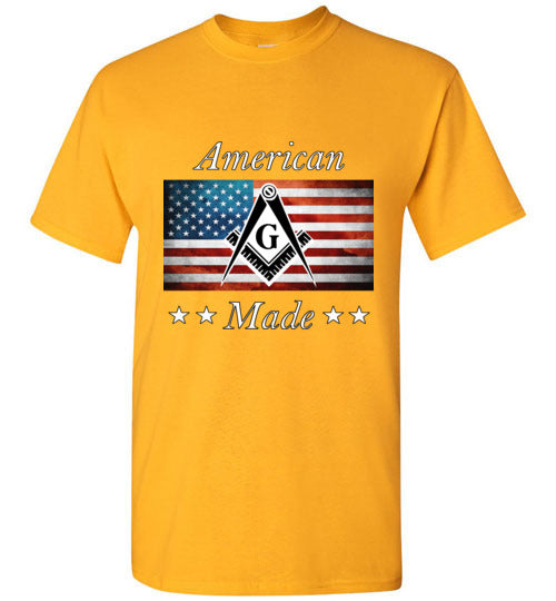 American Made Masonic T Shirt USA