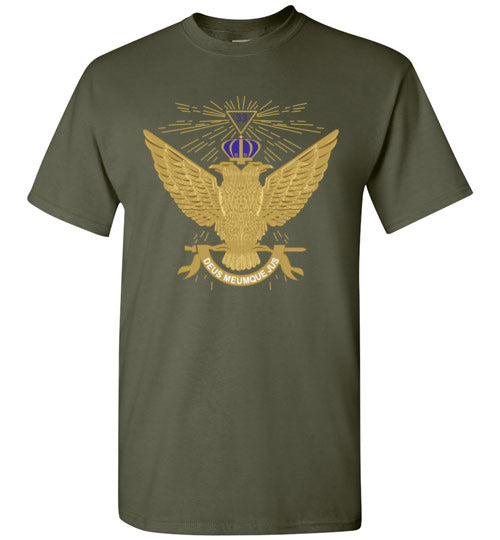 Scottish Rite 33rd Degree Wings Up Masonic T Shirt