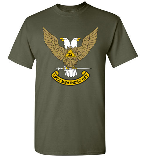 Scottish Rite 32nd Degree Mason Wings Up T Shirt