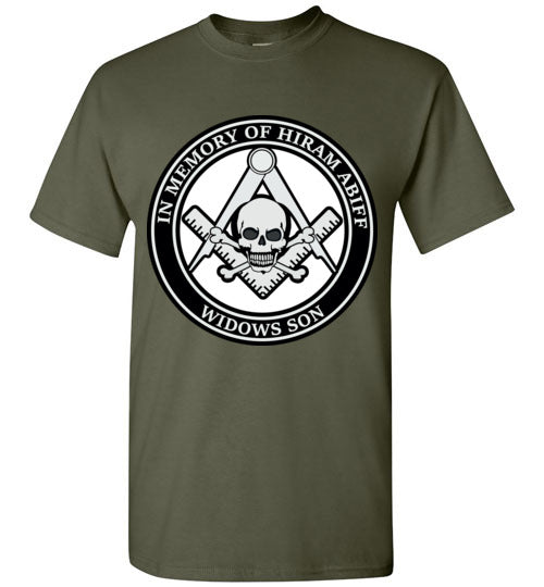 In Memory of Hiram Abiff Widows Son T Shirt