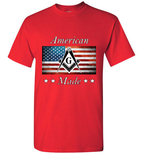 American Made Masonic T Shirt USA