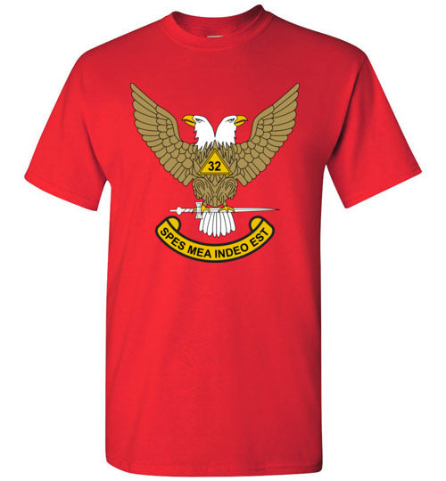 Scottish Rite 32nd Degree Mason Wings Up T Shirt
