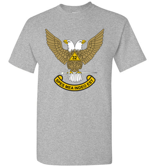 Scottish Rite 32nd Degree Mason Wings Up T Shirt