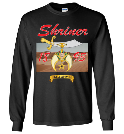 Shriner 1893 AEAONMS Prince Hall Long Sleeve Shirt PHA