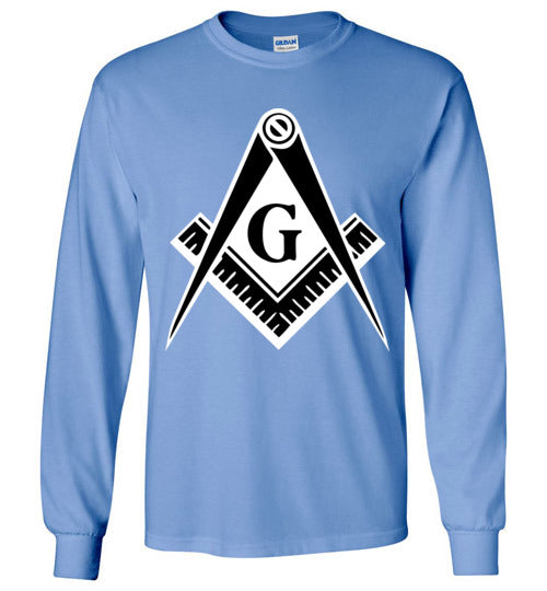 Master Mason Black White Long Sleeve Shirt