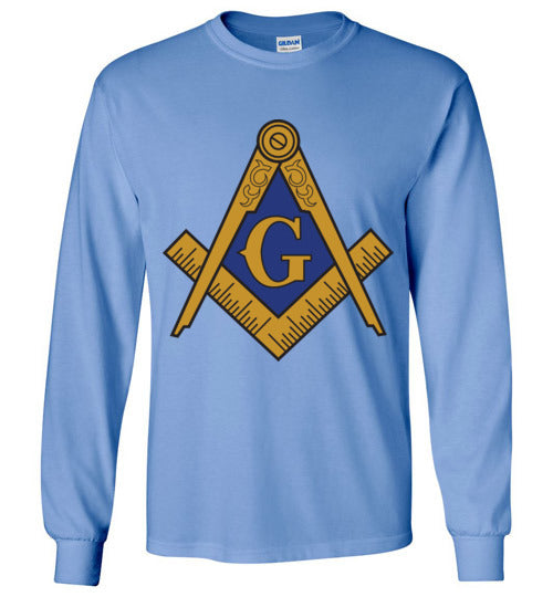 Master Mason Blue Gold Long Sleeve Shirt