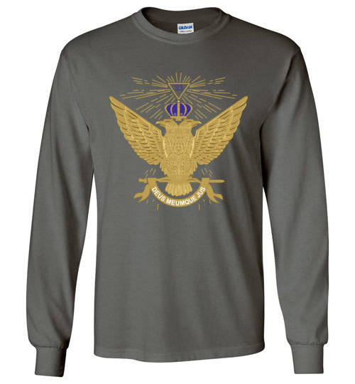 Scottish Rite 33rd Degree Wings Up Masonic Long Sleeve Shirt