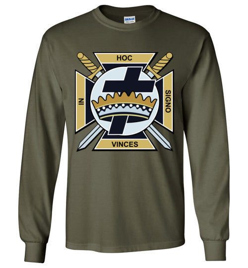 Knights Templar Gold Long Sleeve Shirt