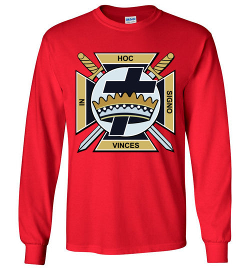 Knights Templar Gold Long Sleeve Shirt