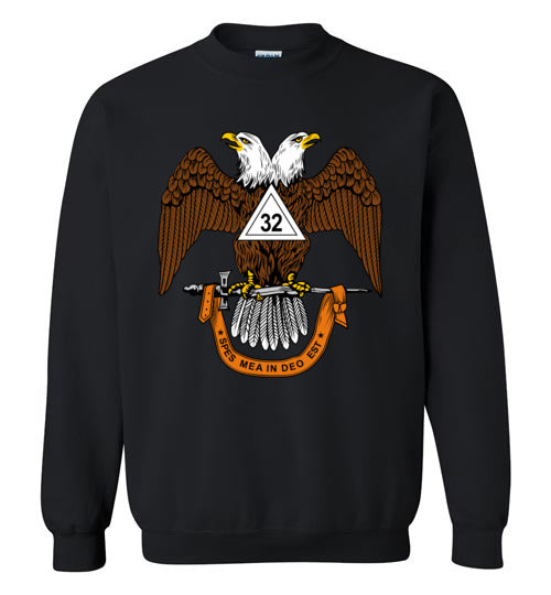 Scottish Rite 32nd Degree Mason Wings Down Sweatshirt