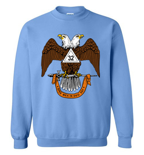 Scottish Rite 32nd Degree Mason Wings Down Sweatshirt