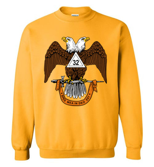Scottish Rite 32nd Degree Mason Wings Down Sweatshirt
