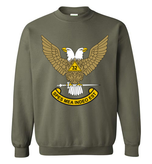 Scottish Rite 32nd Degree Mason Wings Up Sweatshirt