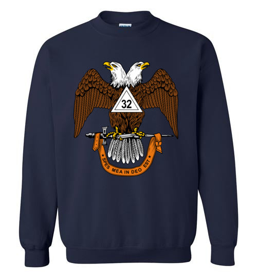 Scottish Rite 32nd Degree Mason Wings Down Sweatshirt
