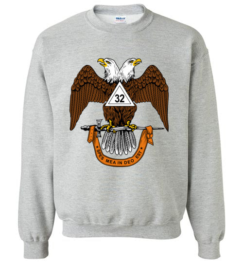 Scottish Rite 32nd Degree Mason Wings Down Sweatshirt