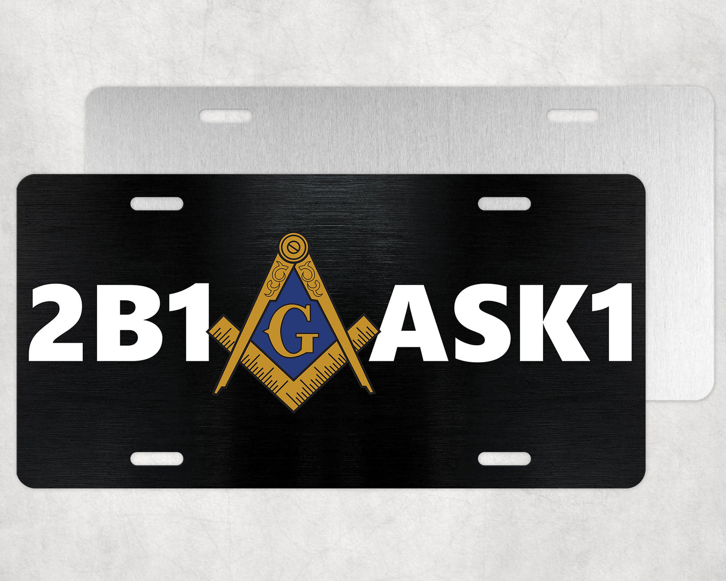 2B1 ASK1 Masonic License Plate