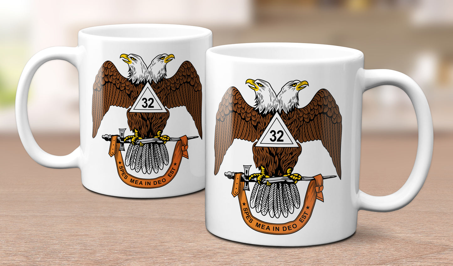 Scottish Rite Mason AASR Mug 11 oz Masonic 32nd Degree