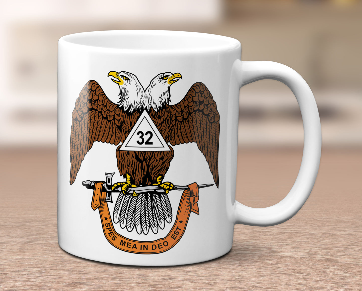 Scottish Rite Mason AASR Mug 11 oz Masonic 32nd Degree