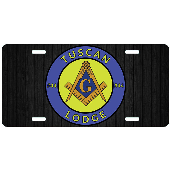 Custom Masonic Lodge License Plate