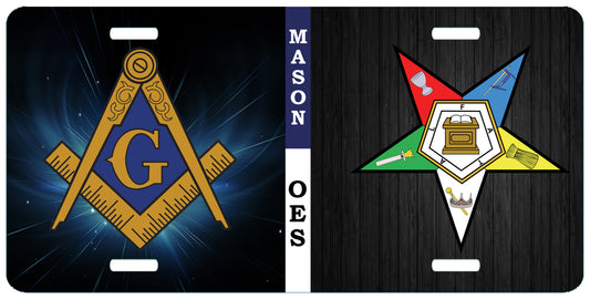 OES Mason Split License Plate