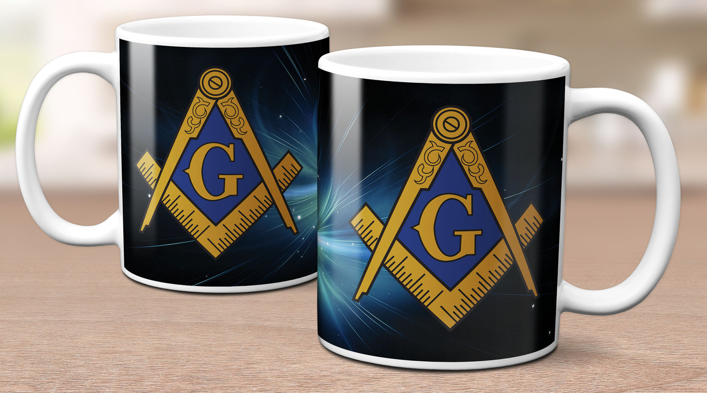 Space Masonic Mug 11 oz Master Mason