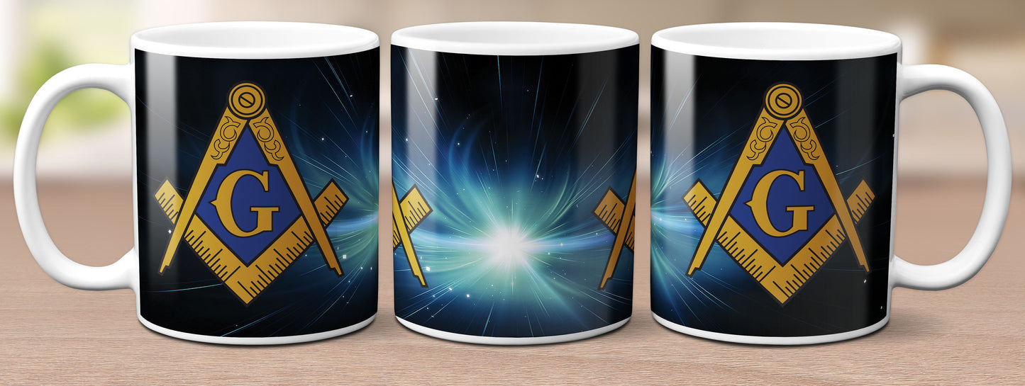 Space Masonic Mug 11 oz Master Mason