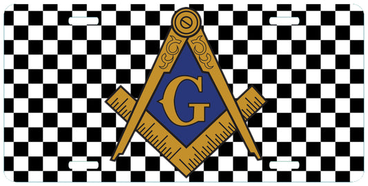 Mosaic Masonic License Plate