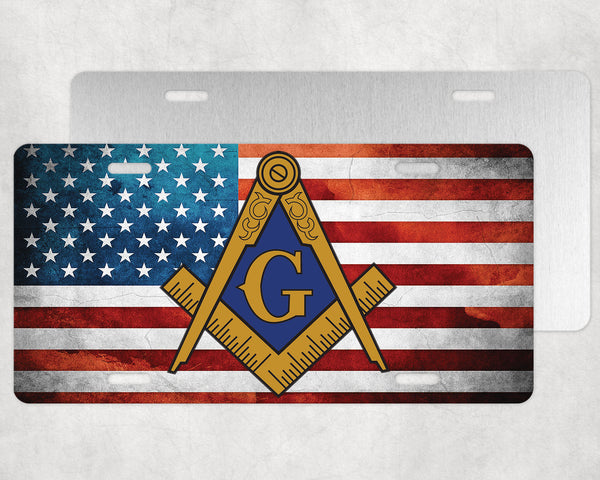 USA Masonic License Plate American Mason Tag