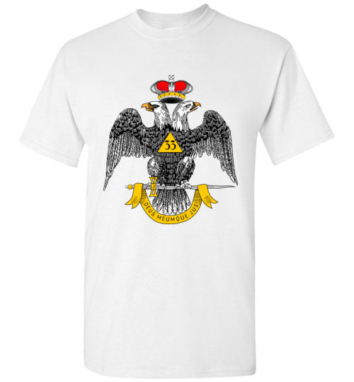 Scottish Rite 33rd Degree Wings Down Masonic T-Shirt