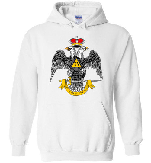 Scottish Rite 33rd Degree Mason Hoodie Masonic 33 WD