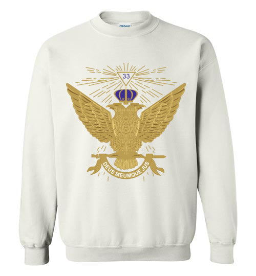 Scottish Rite 33rd Degree Wings Up Masonic Sweatshirt