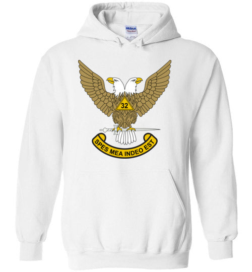 Scottish Rite 32nd Degree Mason Hoodie Masonic 32 WU