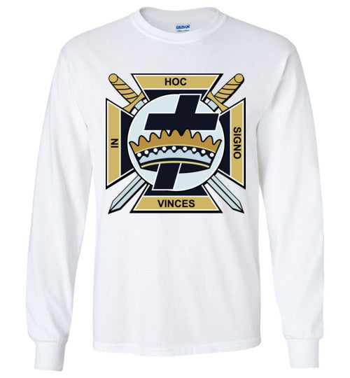 Knights Templar Gold Long Sleeve Shirt