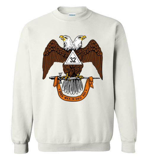 Scottish Rite 32nd Degree Mason Wings Down Sweatshirt