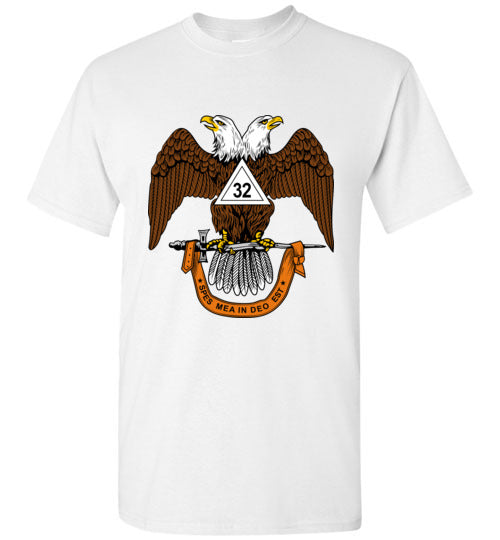 Scottish Rite 32nd Degree Mason T Shirt Wings Down