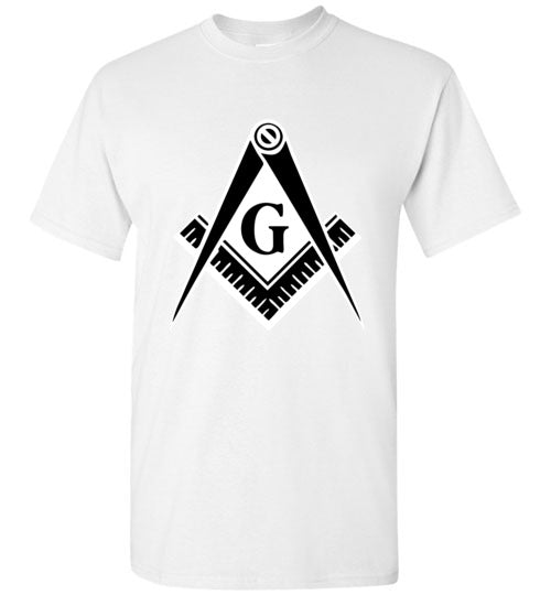 Master Mason Black White T Shirt