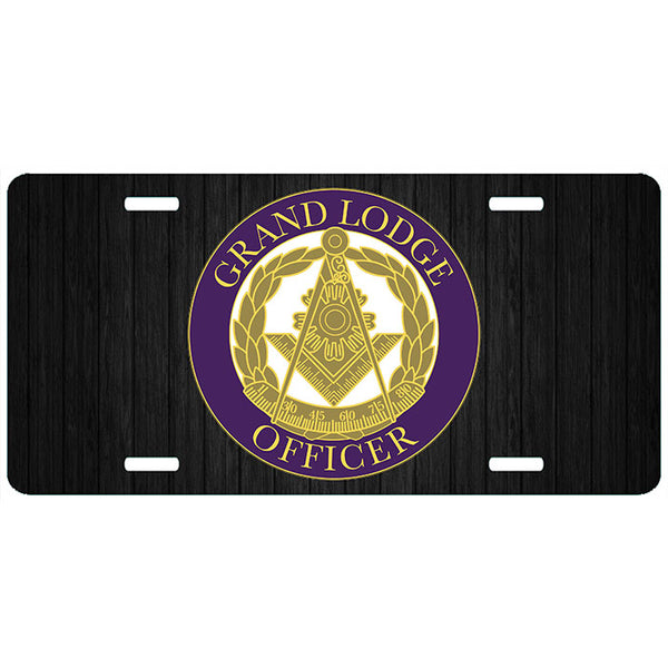 Masonic Grand Lodge Officer License Plate Mason Tag