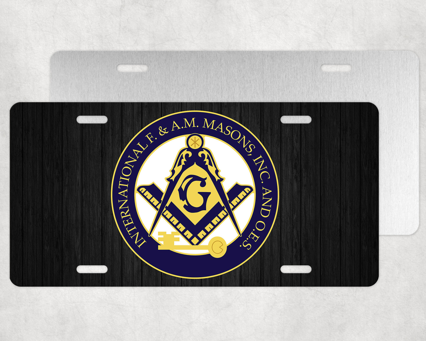 International Mason License Plate IFAMM Masonic Auto Tag