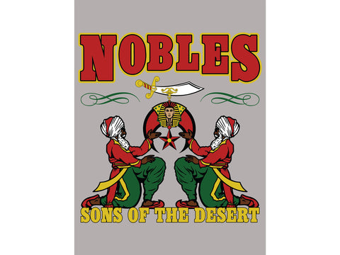 Nobles Sons of the Desert Poster Shriner 18 x 24 Temple Shrine Mason